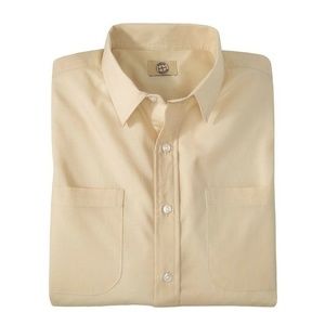 New Men Medium Classic Button-Front Shirt 2 Pocket